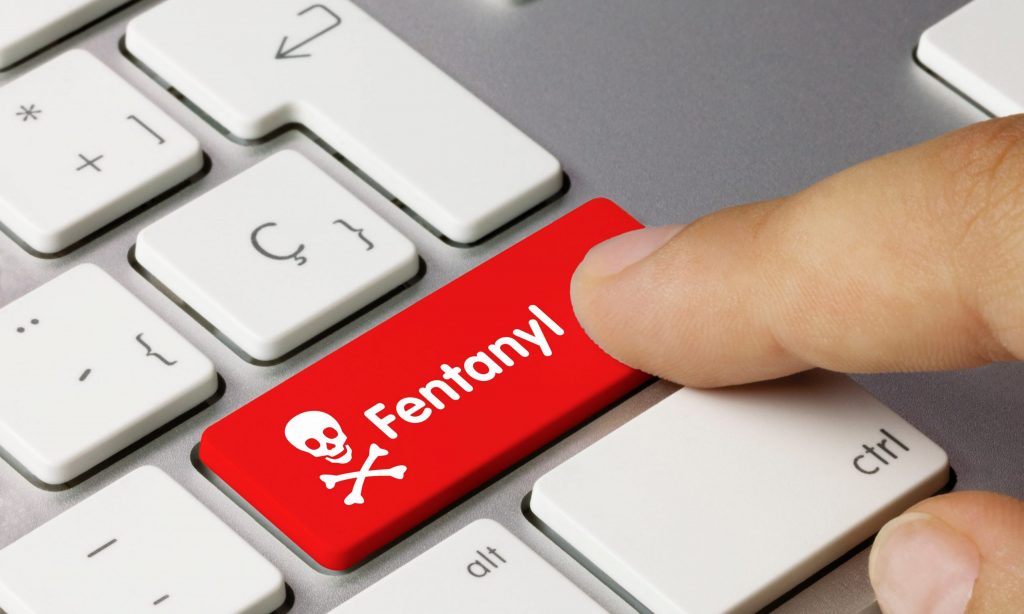 fentanyl with a skull depicting dangers