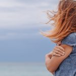 meth addict in recovery looking at the ocean